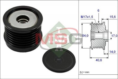 Муфта обгінна генератора INA 535 0230 10