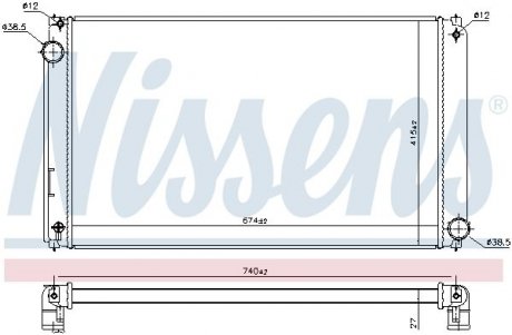 Радiатор NISSENS 606635