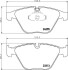 Гальмівні колодки перед. BMW 3 (E90)/5 (E60)/7 (E65) 02-13 (ATE) HELLA PAGID 8DB355013-931 (фото 2)