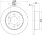 Гальмівний диск зад. Sprinter/Crafter 06- (3.0-3.5t) 298mm HELLA PAGID 8DD355117-641 (фото 1)