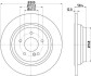Тормозной диск зад. W221/C216/R230 04-13 2.0-6.0 (PRO) HELLA PAGID 8DD355115-411 (фото 1)