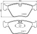 Тормозные колодки перед. BMW 5 (E39) 2.0-3.5i 95-03 HELLA PAGID 8DB355010-711 (фото 2)