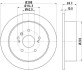 Гальмівний диск зад. Lexus RX 03-08 3.0-3.5 (PRO) HELLA PAGID 8DD355114-991 (фото 1)