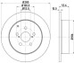 Тормозной диск зад. AVENSIS 03-08 (PRO) HELLA PAGID 8DD355111-671 (фото 1)