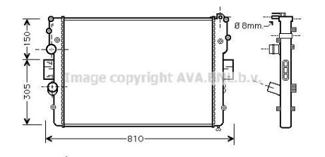 Радiатор AVA COOLING IVA 2087