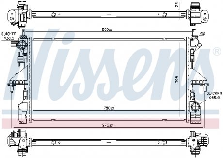 Радiатор NISSENS 606170