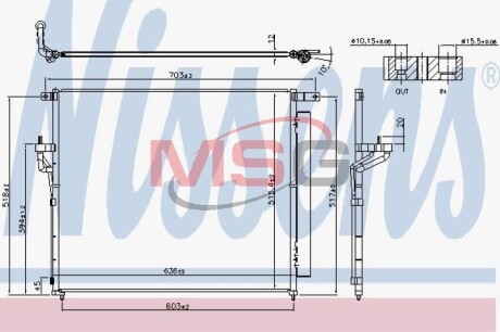 Радiатор кондицiонера NISSENS 940266