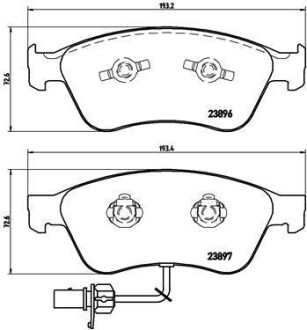 Гальмiвнi колодки к-кт. BREMBO P85 102