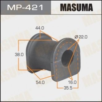 Втулка стабилизатора /front/ RVR N6##, N7##, Chariot N8##, N9## [уп.2] MASUMA MP421