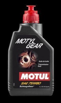 Масло трансмиссионное Technosynthese "Motylgear 75W80",1л. (101154=) MOTUL 105782