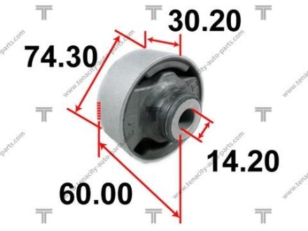 Сайлентблок рычага honda k20 accord 02-07 TENACITY AAMHO1018 (фото 1)