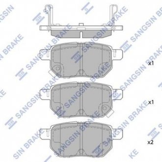 Тормозные колодки Hi-Q (SANGSIN) SP2094H