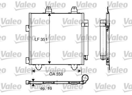 Конденсер VALEO 818014