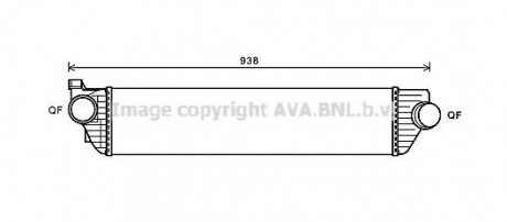 Інтеркулер NISSAN NV 400, OPEL MOVANO B (10-) (вир-во) AVA COOLING RTA 4498 (фото 1)