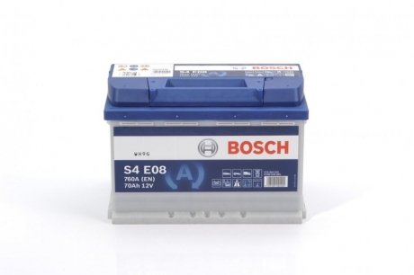 Акумулятор 70Ah-12v EFB (S4E08) (278x175x190),R,EN760 BOSCH 0 092 S4E 081