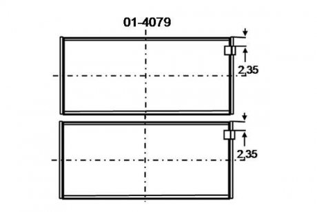 Пiдшипник шатуна (к-кт) GLYCO 01-4079/4 STD