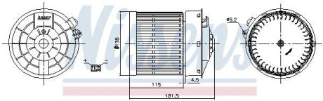 Вентилятор салону NISSENS 87722