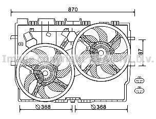 Вентилятор (комплект) AVA COOLING FT 7584