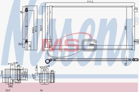 Радiатор кондицiонера NISSENS 940678