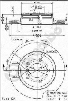 Гальмiвний диск BREMBO 09.7720.11