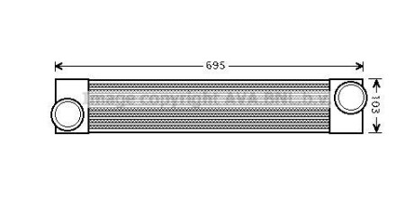 Інтеркулер AVA COOLING BWA 4346