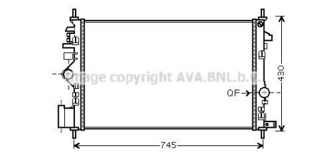 Радiатор AVA COOLING OLA 2474