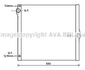 Радiатор AVA COOLING BWA2436