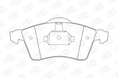 VW Тормозные колодки перед. T4 (15") сист.Teves! CHAMPION 571934CH