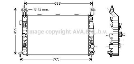 Радiатор AVA COOLING OL 2348