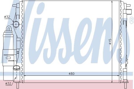 Радiатор NISSENS 63773
