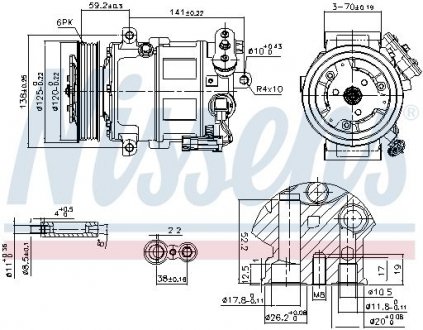 Компрессор кондиционера First Fit NISSENS 89497