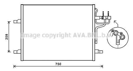 Радiатор кондицiонера AVA COOLING FDA 5483