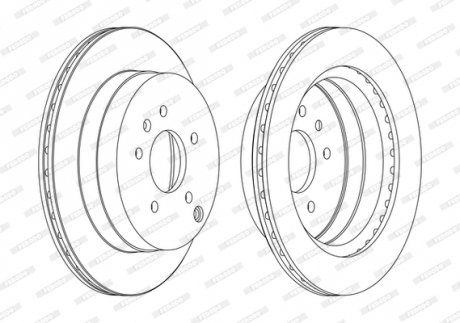 Гальмівний диск FERODO DDF1660C