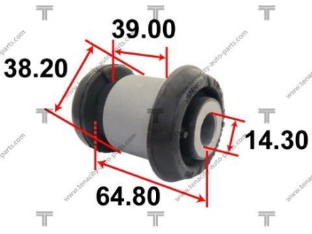 Сайлентблок важеля mazda mazda 3 03-09 TENACITY AAMMA1047