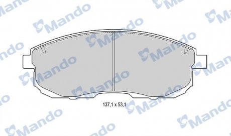 Колодки гальмові дискові передні MANDO MBF015246