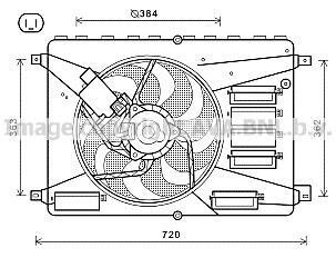 Вентилятор (комплект) AVA COOLING FD 7556