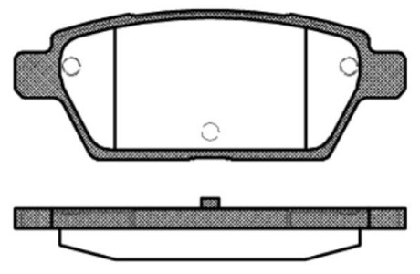 Колодка торм. MAZDA 323 98-00,6 02- задн. REMSA 1195.10