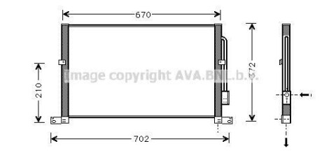 Радiатор кондицiонера AVA COOLING FD 5302