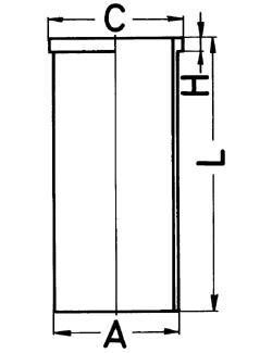 Гільза циліндра KOLBENSCHMIDT 89178190