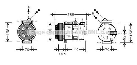 Компресор кондицiонера AVA COOLING MSA K277