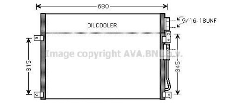 Радiатор AVA COOLING JEA 5045