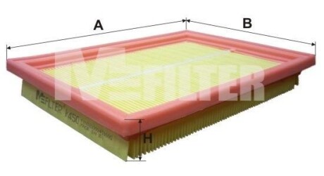 Фільтр повітряний M-FILTER K450