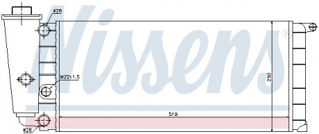 Радiатор NISSENS 61837