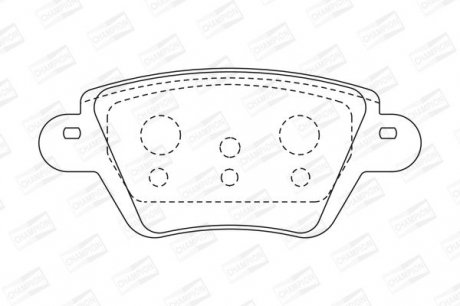 FORD Тормозные колодки задн.Mondeo 00-,Kangoo 01-,Jaguar X-Type CHAMPION 573320CH