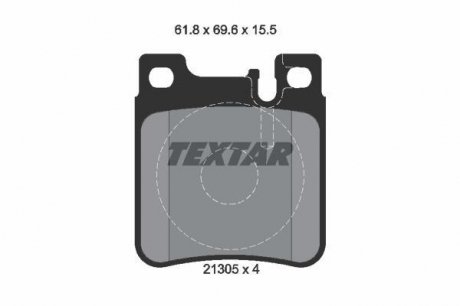 Гальмівні колодки дискові TEXTAR 2130501