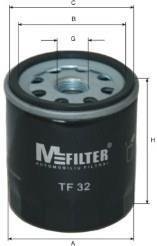 Фильтр масла Combo (бензин) >01/Aveo/Lanos/Lacetti/OPEL M-FILTER TF 32 (фото 1)