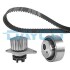 CITROEN К-кт ГРМ (помпа + ролик + ремень) BERLINGO 1.4i 96-11, PEUGEOT 106 I (1A, 1C) 1.3 93-96, 206 SW 1.4 02-07 DAYCO KTBWP1020 (фото 1)