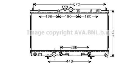 Радiатор AVA COOLING MT2214