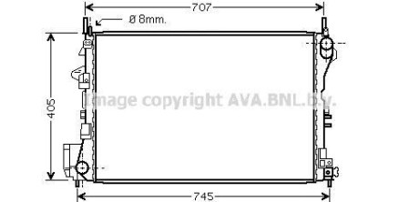 Радiатор AVA COOLING OL 2339