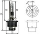 Лампа газоразрядна D2R, 35W, Pk32d-3 HELLA 8GS007001151 (фото 1)